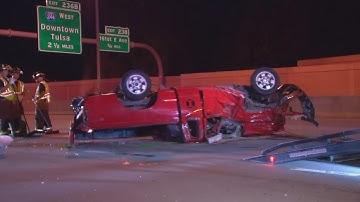 WEB EXTRA: Video From Scene Of I-44 Tulsa Crash