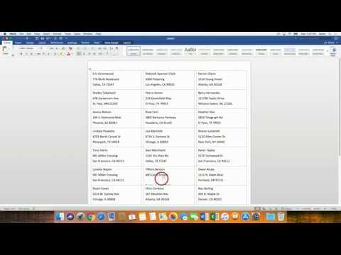 how to make address labels in word for mac 2011