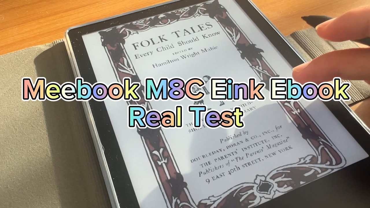 Meebook M8C Eink Ebook Real Test - YouTube