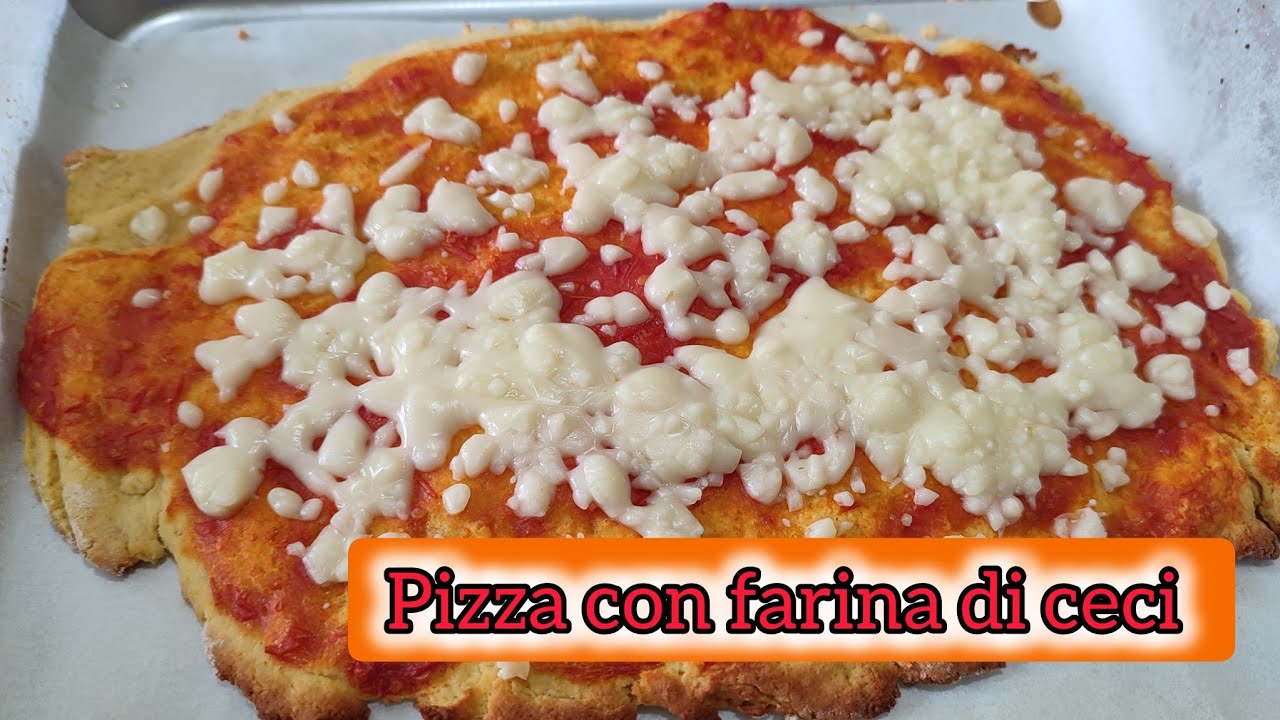HAI DELLA FARINA DI CECI E NON SAI COSA FARNE? Fai questa delizia: PIZZA gustosa e facile da fare