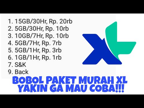 GOKIL! 12 RIBU Dapet 30GB / 30 Hari Paket Kuota Murah XL Axiata! #PaDatKota 8. 