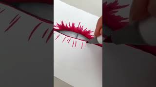 Tutorial on how to draw realistic lips using alcohol markers ✨