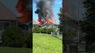 Video of devastating house fire in Ankeny, Iowa