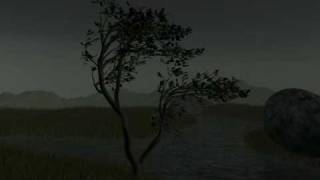 3ds max (test) - Tree and Strong wind