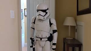 3d Printed First Order Stormtrooper Armor- 76% Scale (Short Trooper!) #shorts