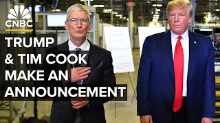 President Donald Trump and Apple CEO Tim Cook at the White House — 8/6/2025