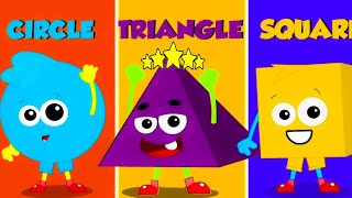 Shape Song | Learn Shapes circle, Triangle, Square , Rectangle & more