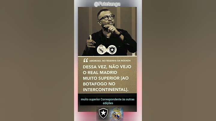 Amoroso fala que real Madrid não é favorito contra o Botafogo #realmadrid #foryou #ultra10kvis