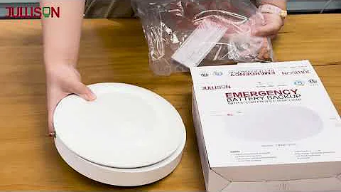 JULLISON 6 Inch LED Emergency Disk Light Kit with Battery Backup, Ceiling Mount Emergency Lights