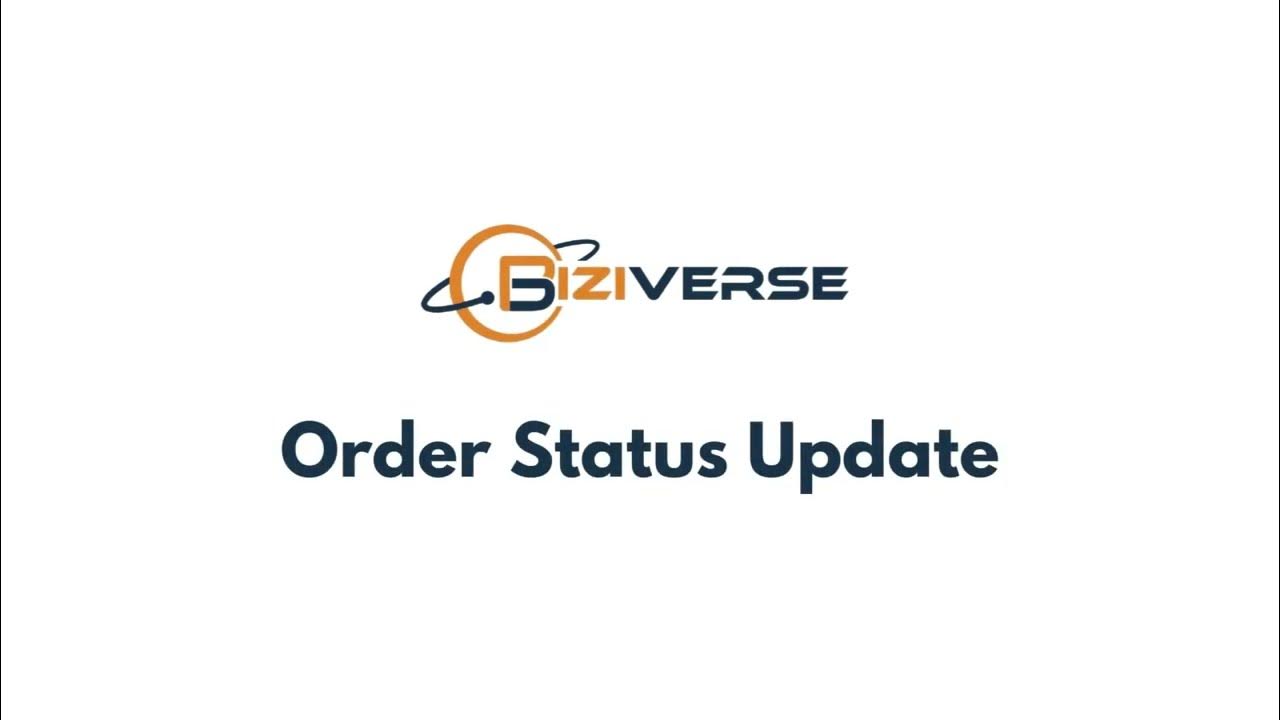 Order Status Update Quick Tutorial Biziverse CRM Training YouTube