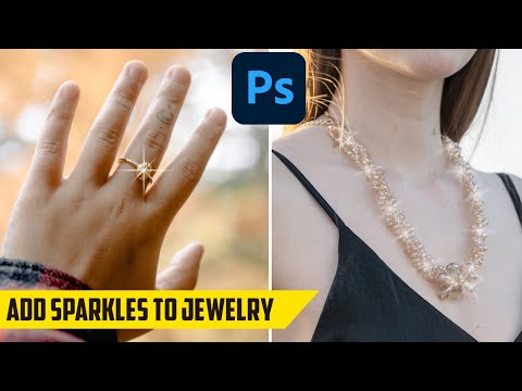 How to add Sparkles to Jewelry in Photoshop Tutorial