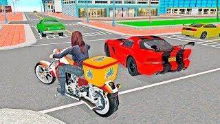 Bike Racing Games - Girl Moto Bike Pizza Delivery - Gameplay Android free games screenshot 5