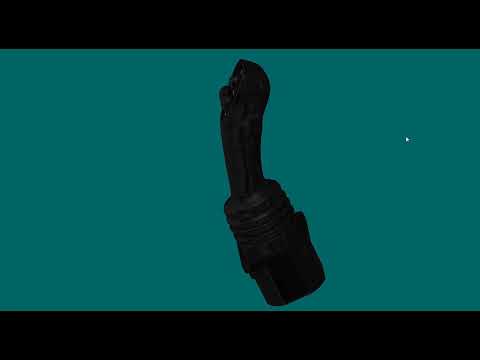 Full View: Hall Effect Joystick Assembly With Low Amp Buttons