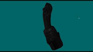 Full View: Hall Effect Joystick Assembly With Low Amp Buttons