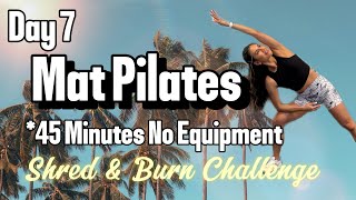 Shred &amp; Burn Day 7: 45-Minutes Mat Pilates