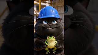 Construction fail. ROFL.#funny #funnyvideo #funnycats #orangecats #cute #animation #animals