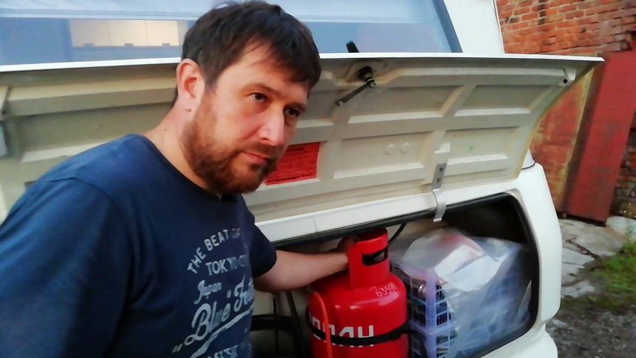 Заправка газового баллона в кемпере - YouTube