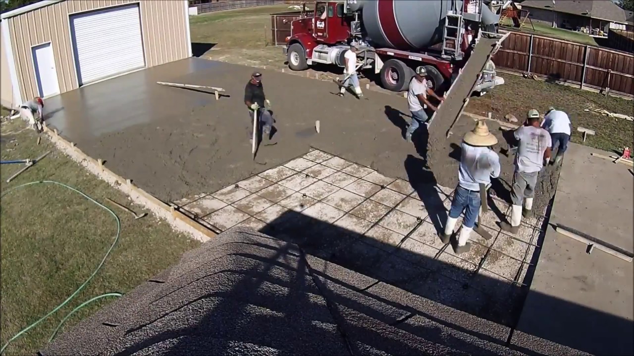 Concrete slab timelapse