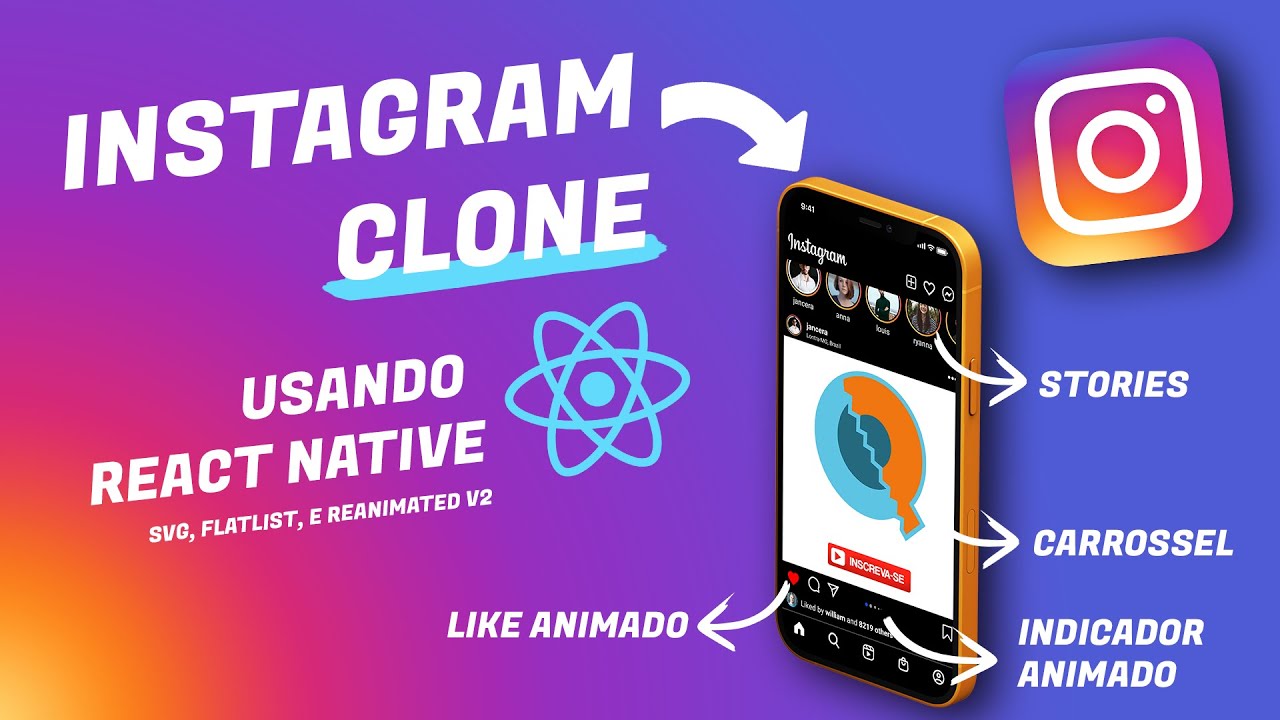 Criando um clone do Instagram usando React Native e Reanimated v2 - YouTube