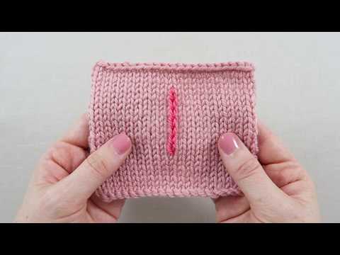 How to customise your knitting with Broad Chain Stitch