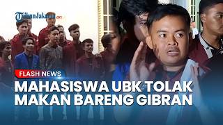 Unwilling to be stigmatized, UBK students refused to have dinner with Gibran when invited to the ...