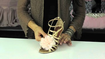 Putting Shoe Clips on Sandals : Glam Up Your Shoes