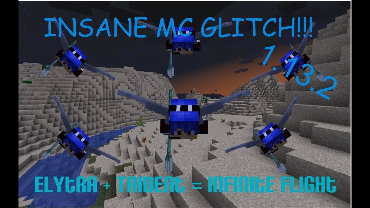 Minecraft 1.13.2 Elytra + Riptide Trident Flight tutorial + Insane ...