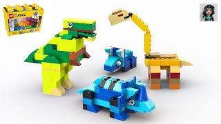 DINOSAURS Lego classic 10698 ideas How to build