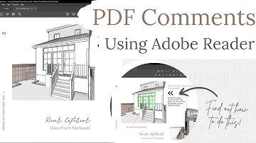 How To Make Comments Using Adobe Reader