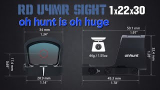 ohhunt RD U4MR Multi-Reticle Red Dot Sight 7075 Aluminum Compatible with RMR Footprint Review.