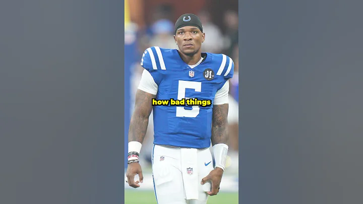 Anthony Richardson can’t catch a break in Indy 😔