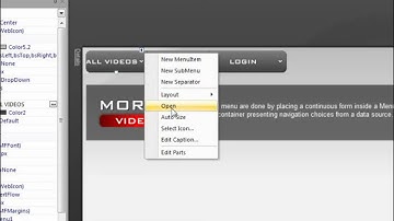 Morfik Drop down MenuBar