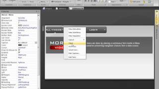 Morfik Drop down MenuBar