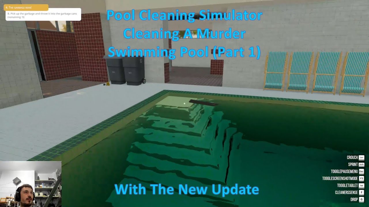 Pool Cleaning Simulator Cleaning A Murder Swimming Pool Part 1 With The New Update
