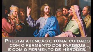 Prestai atenção e tomai cuidado com os fermentos dos Fariseus e de Herodes. Marcos 8,14-21 screenshot 3