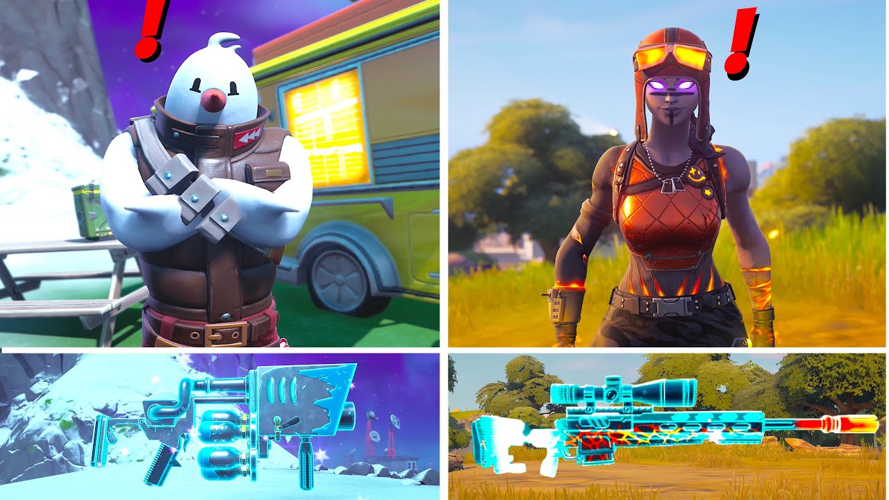 Fortnite All New Bosses, Exotic Weapons Guide in Fortnite Update v15.10 Season 5  (Boss Snowmando)
