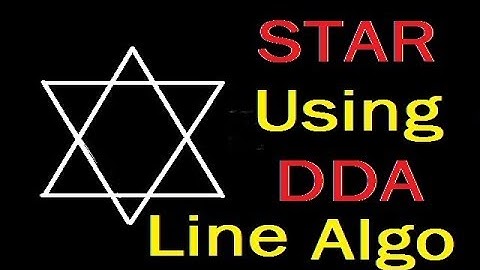 HOW TO CREATE OBJECT USING DDA LINE DRAWING ALGORITHM IN C++ (COMPUTER GRAPHICS)