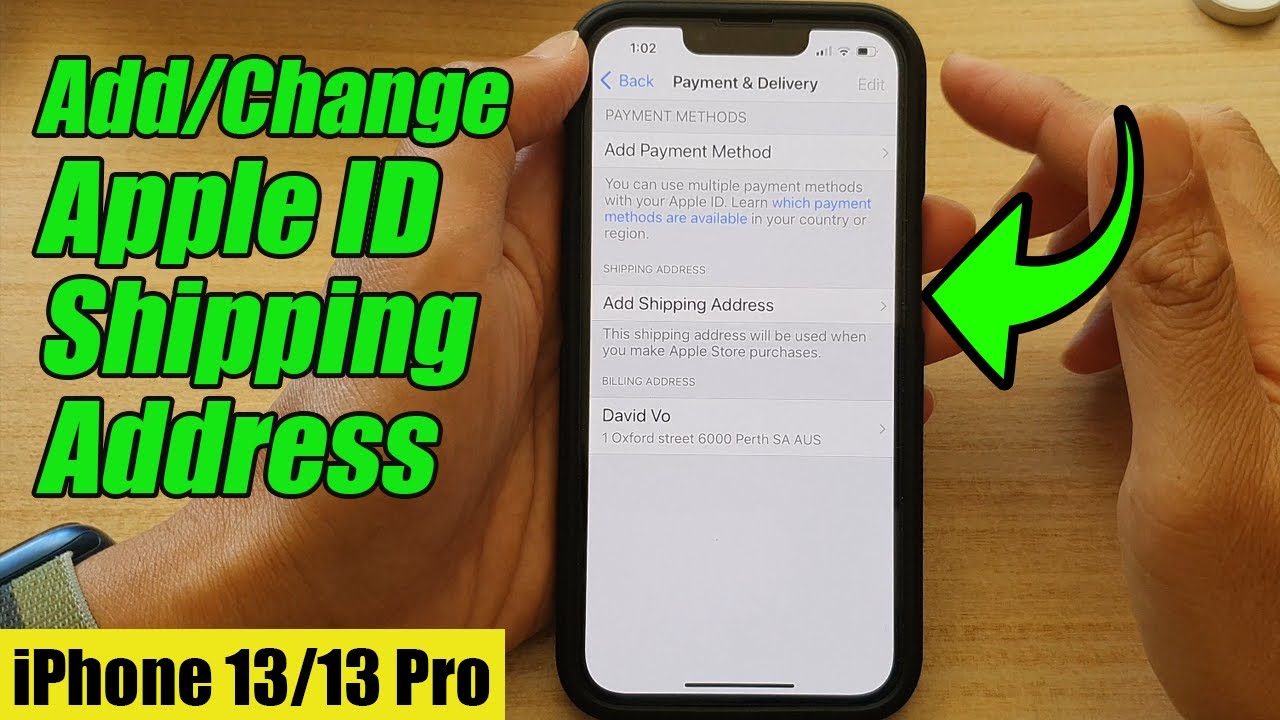 IPhone 13 13 Pro How To Add Change Apple ID Shipping Address YouTube IPhone 13 13 Pro How To Add Change Apple ID Shipping Address YouTube
