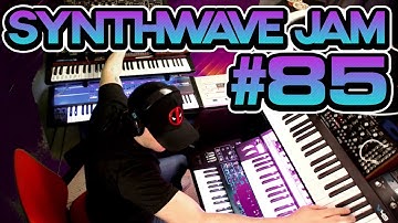 Daily Synthwave Jam #85 / Moog Grandmother, Roland SH2 JX-3P Juno 106 System-8 SE-02 & TR-8s