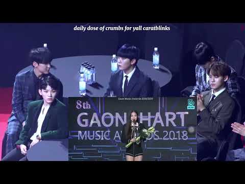 190123 seventeen react to blackpink jennie winning Artist of the Year at 8th Gaon Chart Music Awards