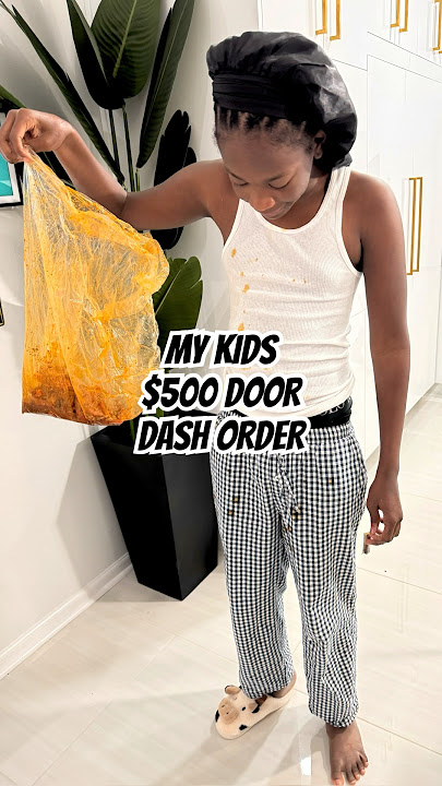 $500 on DoorDash is absolutely insane 🤯😂 I know these drivers LOVE to see my kids coming