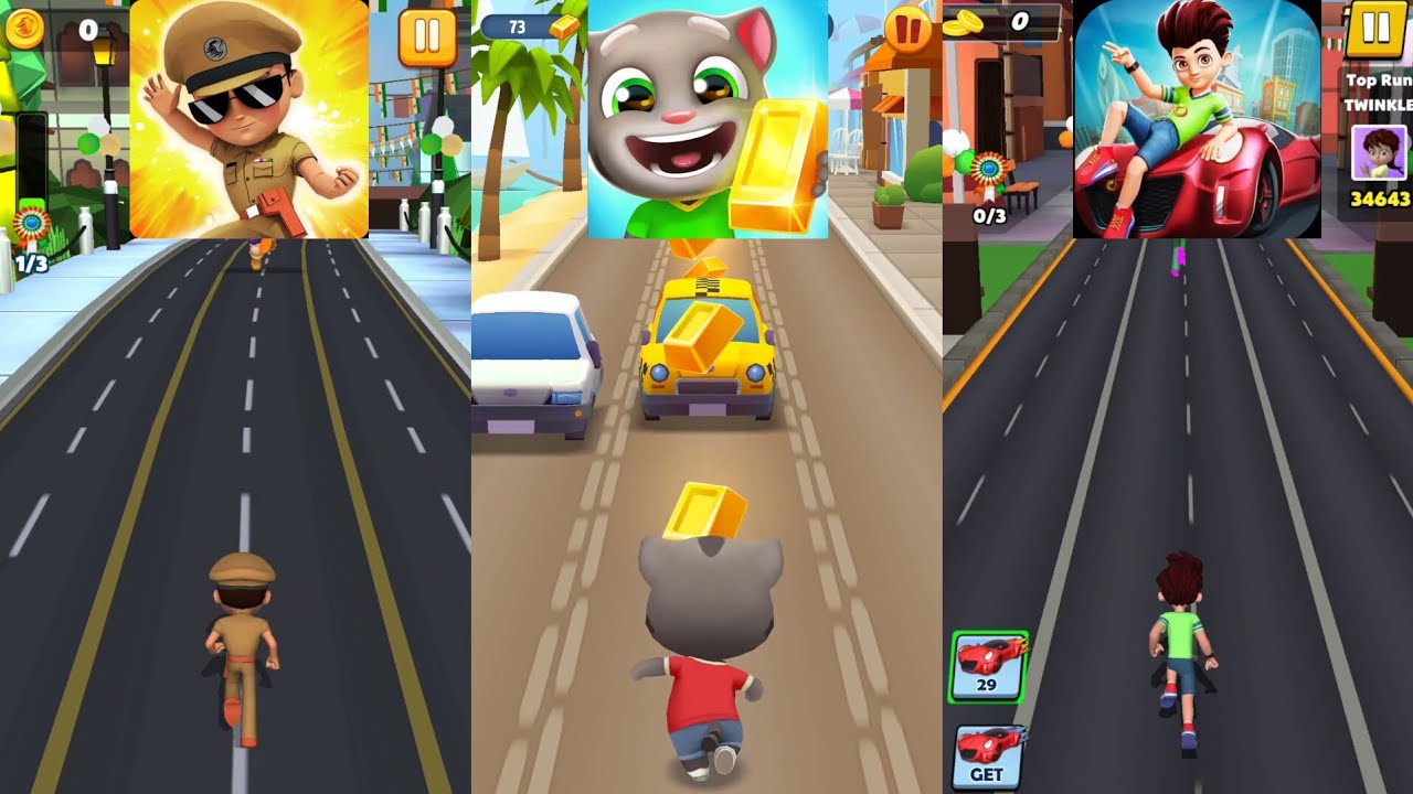 Little Singham 🆚 Talking Tom Gold Run 🆚 Kicko & Super Speedo Новое обновление