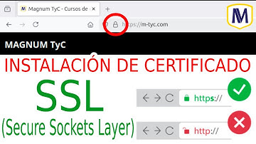 Instalar certificados SSL 🔒(Secure Sockets Layer) para sitio web seguro 🛡️