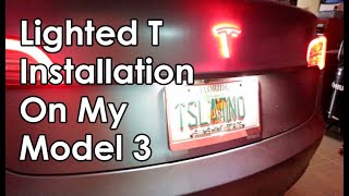 Model 3 Lighted T Installation