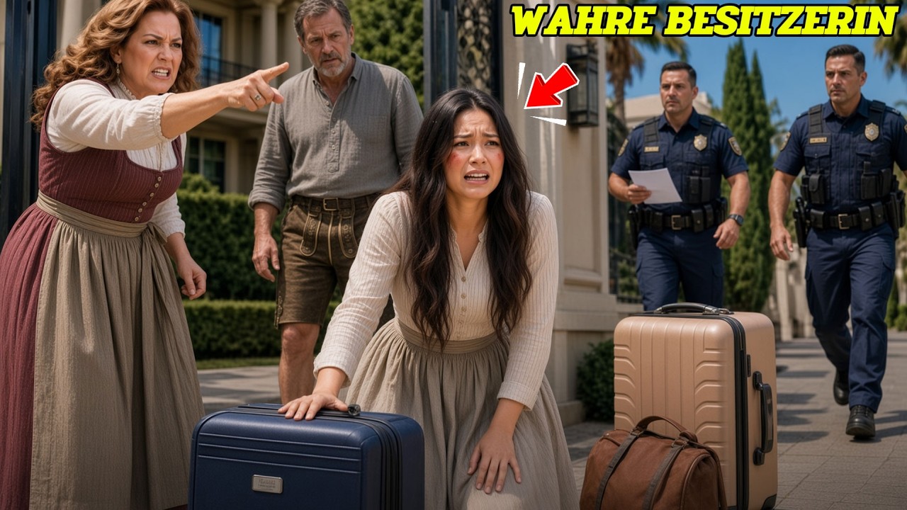 Die alte Frau warf meine Tasche aufs nasse Pflaster und sagte: „Schluss mit dem Theater, Lena. Dieses Haus gehört dir nicht.“ Vor meinen Augen kniete mein sechsjähriger Sohn und hielt seinen...