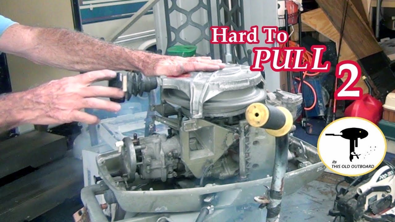 74 Johnson 25 Hp. Bent Crankshaft Test. Hard to Pull pt2. MUDDOBBERS