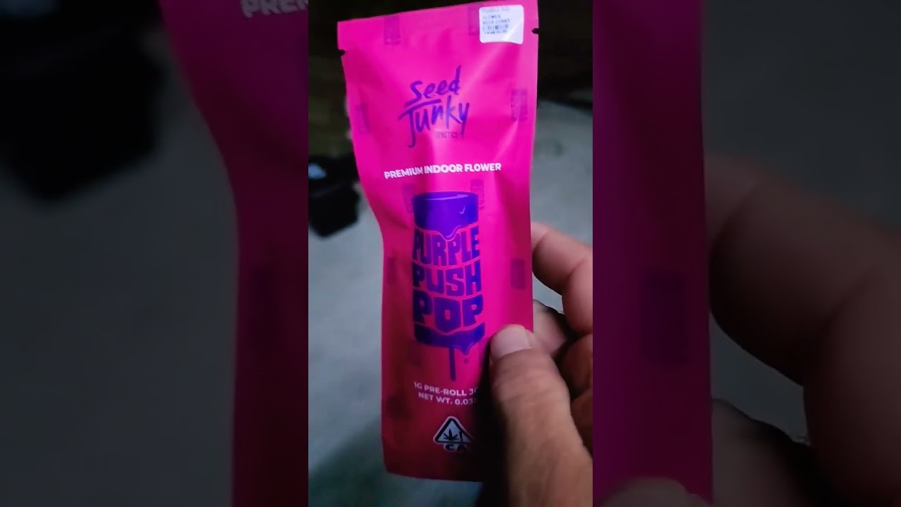 purple push pop by seed junky total thc is 25.98
