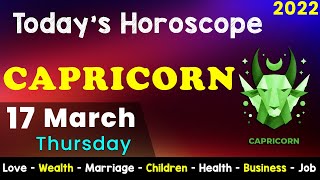 Aj Ka Din Kaisa Rahe Ga | Capricorn Daily Horoscope | Horoscope Today | Aj Ka Din | 17 March 2022