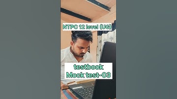 RRB NTPC (12 level) mocktest 🎯 testbook ntpc mocktest -03 ✅ #rrb #ntpc #ntpc_exam #rwa #shorts #yt