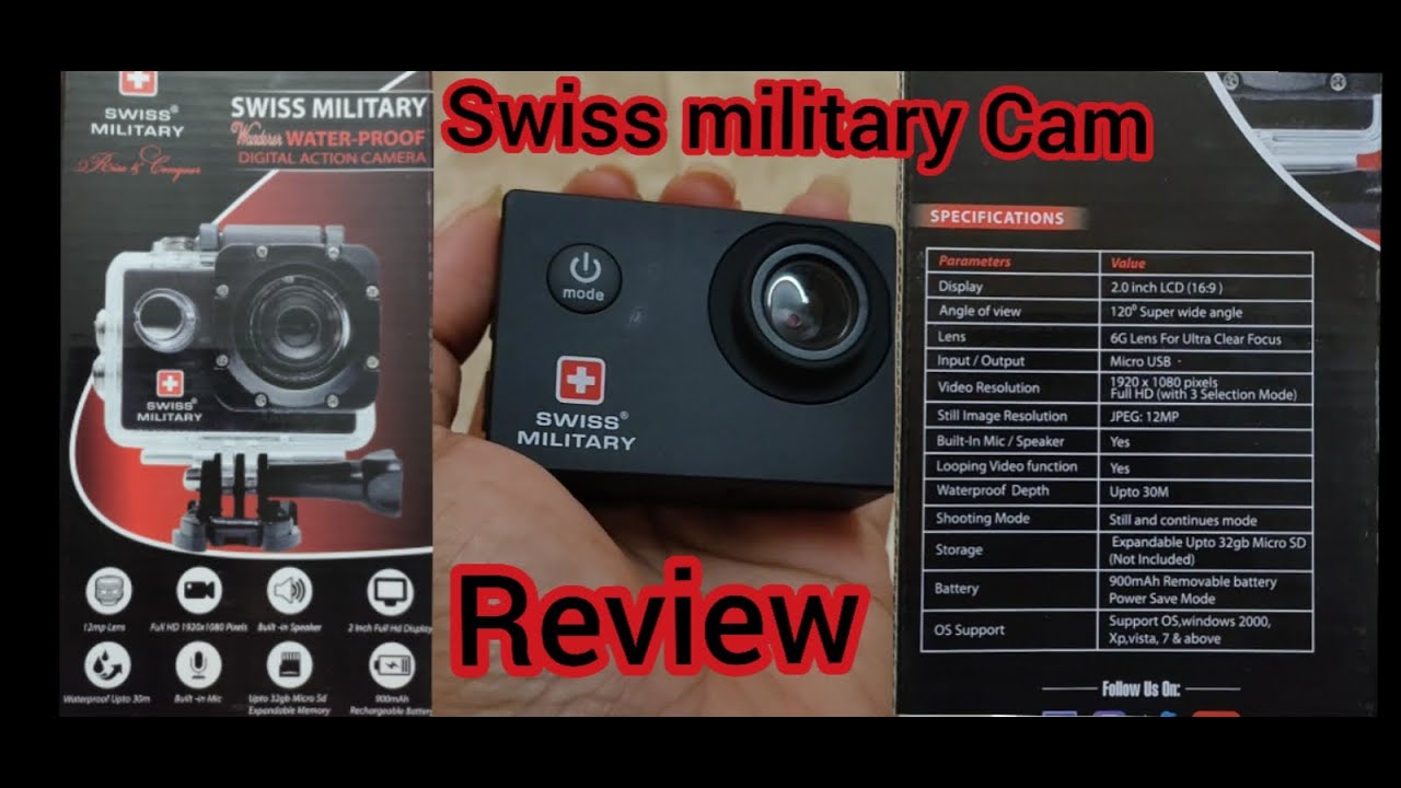Swiss Military Action Camera unboxing and sample footage. Low cost  #ActionCamera #UST_Global #UStar - YouTube